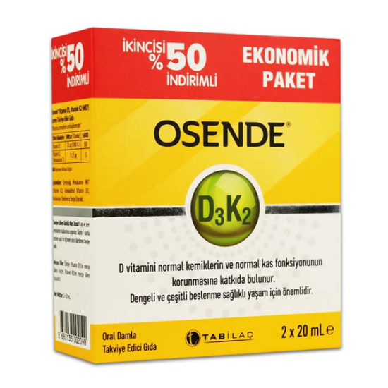 Osende D3K2 Damla 20 ml - İkincisi %50 İndirimli - 1