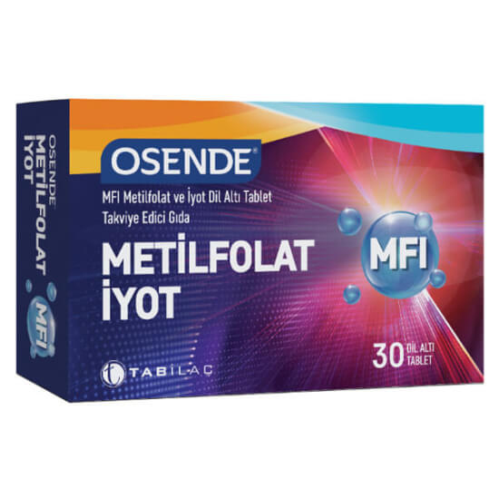 Osende MFİ Metilfolat İyot içeren 30 Dil Altı Tablet - 1
