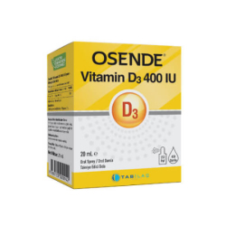 Osende Vitamin D3 400 IU Damla Sprey 20 ml - Tab İlaç