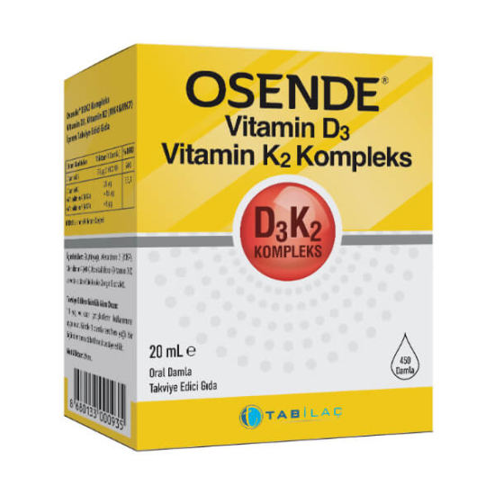 Osende Vitamin D3K2 Kompleks Damla 20 ML - 1