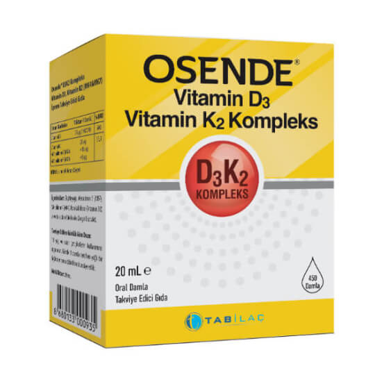 Osende Vitamin D3K2 Kompleks Damla 20 ML - 1
