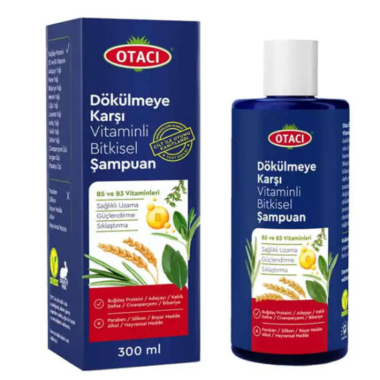 Otacı Bitkisel Şampuan Dökülmeye Karşı Vitaminli 300 ml - 1