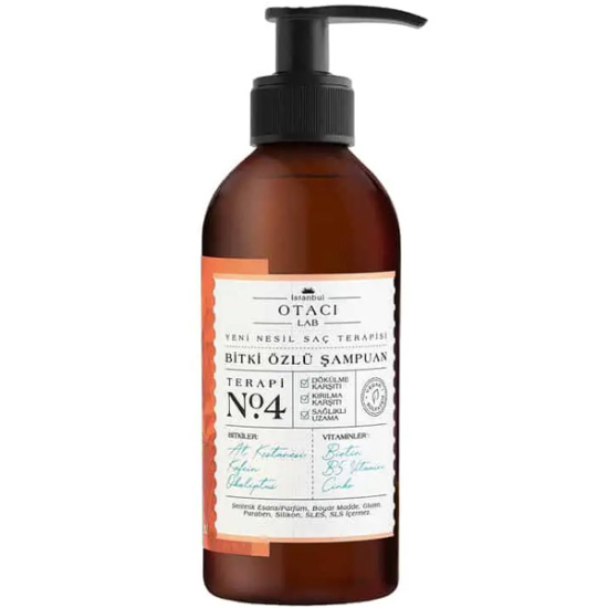 Otacı Lab Yeni Nesil Saç Terapisi Bitki Özlü Şampuan No4 250 ml - 1