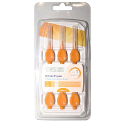 Pakdent Arayüz Fırçası 0,45 mm 6 lı Turuncu - Pakdent