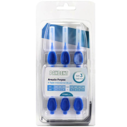 Pakdent Arayüz Fırçası 0,6 mm 6 lı Mavi - Pakdent