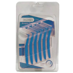 Pakdent Arayüz Fırçası L Tipi 0,60 mm 6 Adet Mavi - Pakdent