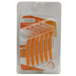 Pakdent Arayüz Fırçası L Tipi 0,45 mm 6 lı Turuncu - Pakdent