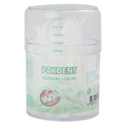 Pakdent Kürdanlı Diş İpi Silindir Kutu 50 li - Pakdent