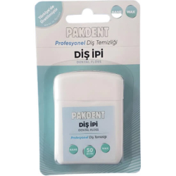 Pakdent Naneli Profesyonel Arayüz Diş İpi 50 M - Pakdent