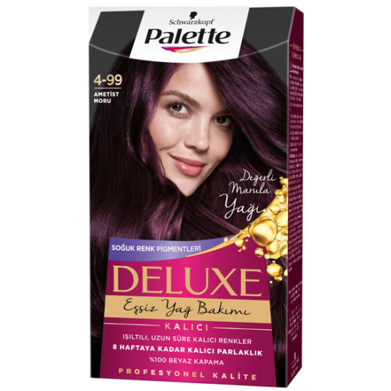 Palette Deluxe 4.99 Ametist Moru Saç Boyası - 1