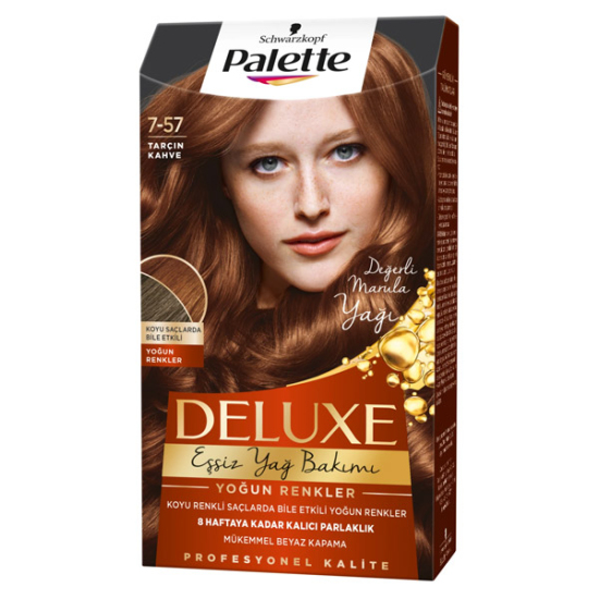 Palette Deluxe 7.57 Tarçın Kahve Saç Boyası - 1