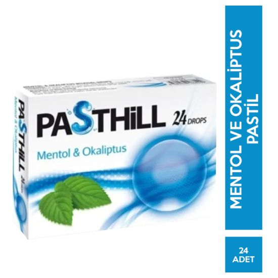 Pasthill Mentol ve Okaliptus Pastil Drops 24 Adet - 1