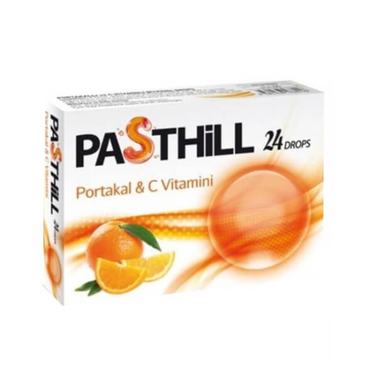 Pasthill Portakal ve C Vitamini Pastil Drops 24 Adet - 1