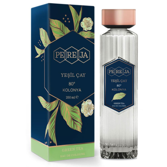 Pereja Cam Şişe Yeşilçay Kolonyası 240 ml - 1