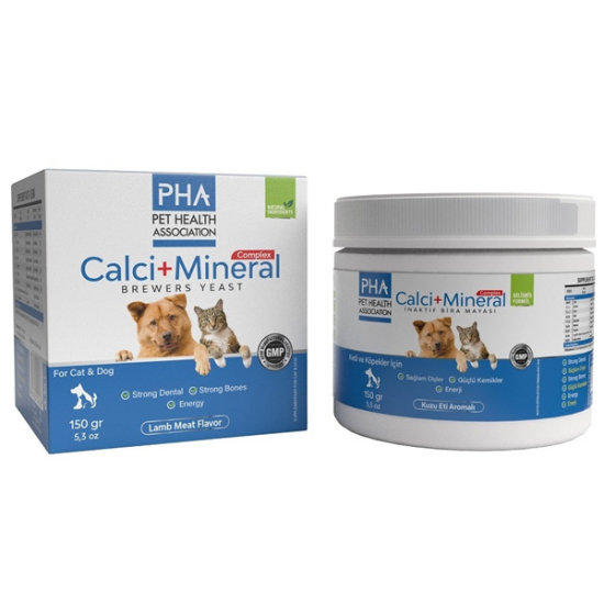 PHA Calci Mineral Brewers Yeast For Cat Dog 150 Gr - 1