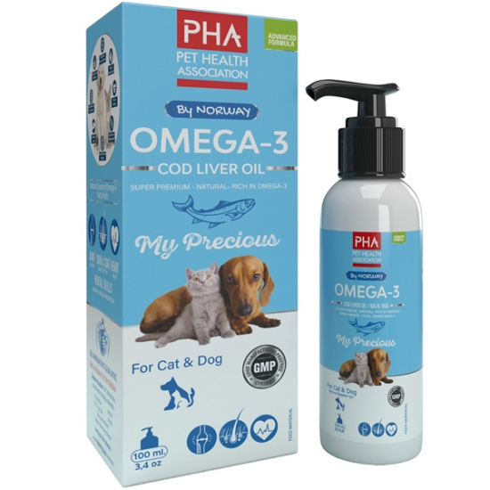 PHA Omega 3 Cod Liver Oil For Cat Dog 100 ML - 1