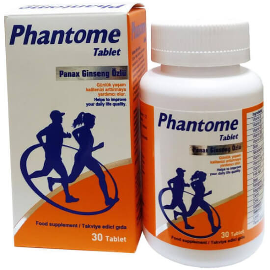 Phantome Panax Ginseng Özlü 30 Tablet - 1