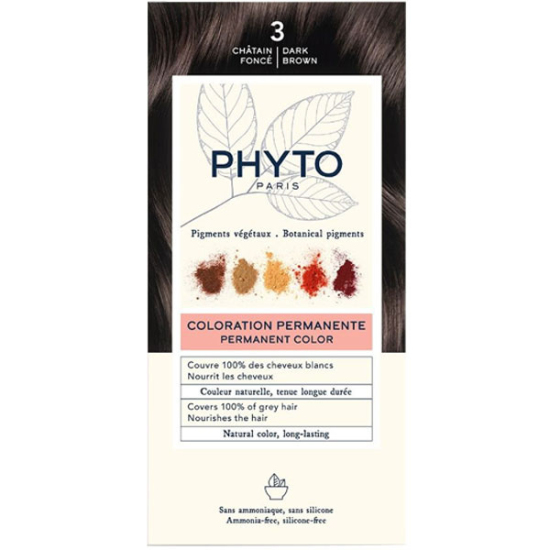 Phyto Phytocolor Bitkisel Saç Boyası 3 Koyu Kestane - 1