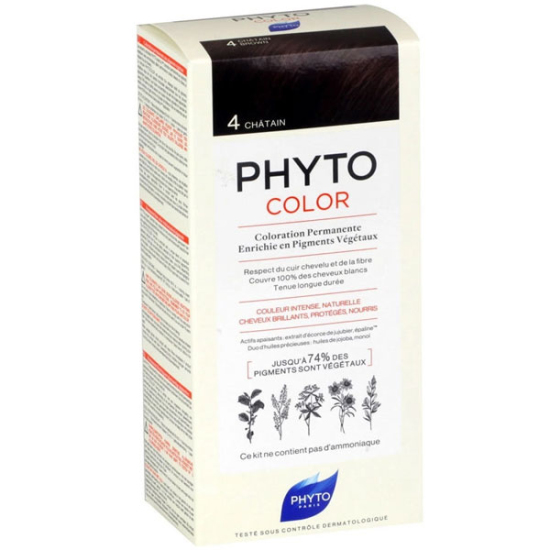 Phyto Phytocolor Bitkisel Saç Boyası 4 Kestane - 1