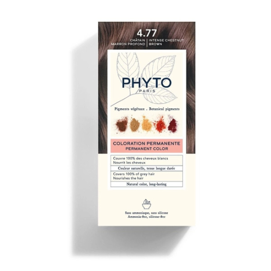 Phyto Phytocolor Bitkisel Saç Boyası 4.77 Yoğun Kestane Bakır - 1