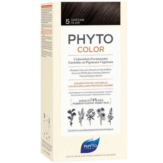 Phyto Phytocolor Bitkisel Saç Boyası 5 Açık Kestane - 1