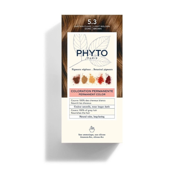 Phyto Phytocolor Bitkisel Saç Boyası 5.3 Açık Kestane Dore - 1