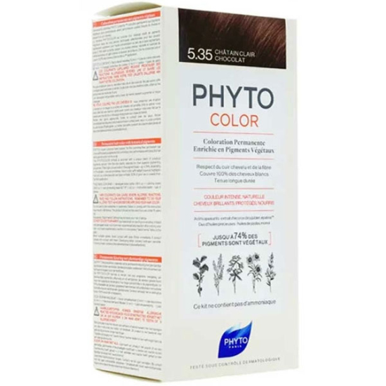 Phyto Phytocolor Bitkisel Saç Boyası 5.35 Açık Kestane Dore Akalu - 1