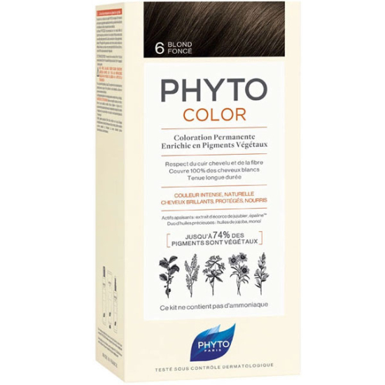 Phyto Phytocolor Bitkisel Saç Boyası 6 Koyu Kumral - 1