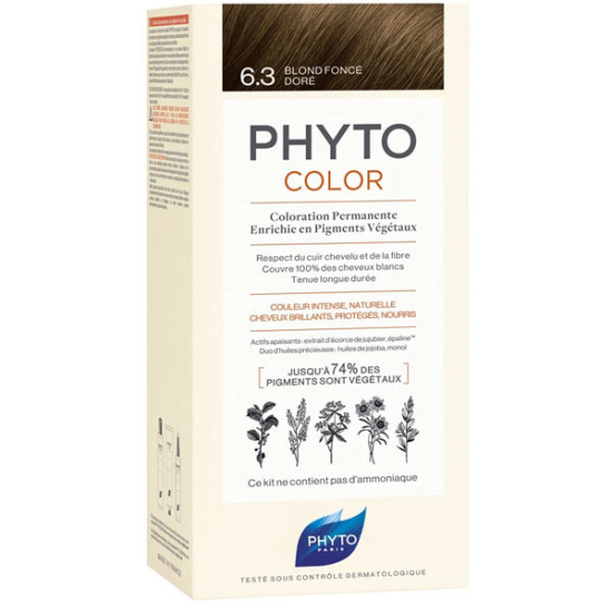 Phyto Phytocolor Bitkisel Saç Boyası 6.3 Koyu Kumral Dore - 1