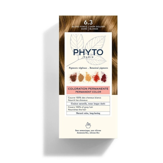 Phyto Phytocolor Bitkisel Saç Boyası 6.3 Koyu Kumral Dore - 1