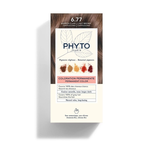 Phyto Phytocolor Bitkisel Saç Boyası 6.77 Cappuccino Kahve - 1