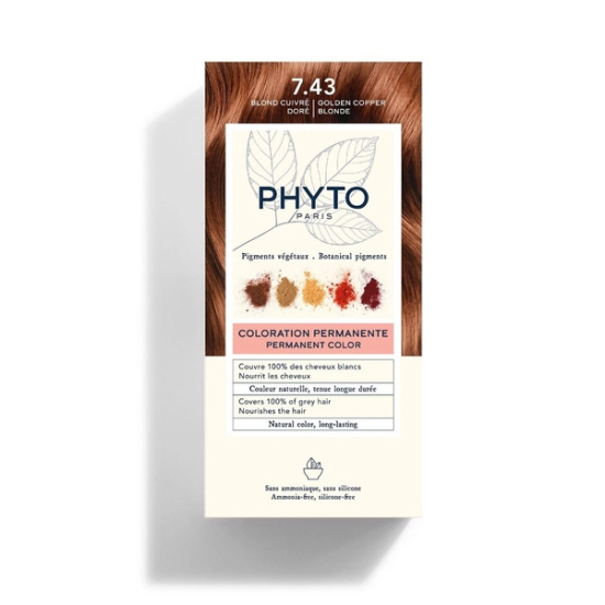 Phyto Phytocolor Bitkisel Saç Boyası 7.43 Kumral Bakır Dore - 1