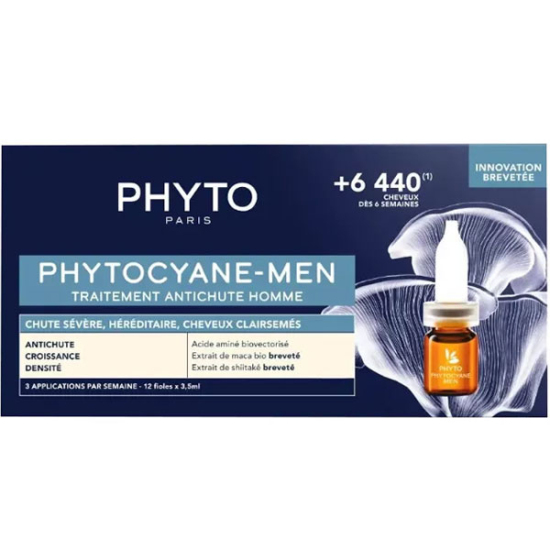 Phyto Phytocyane Men Erkekler İçin Saç Dökülme Karşıtı Bakım 12x 3,5 ML - 1