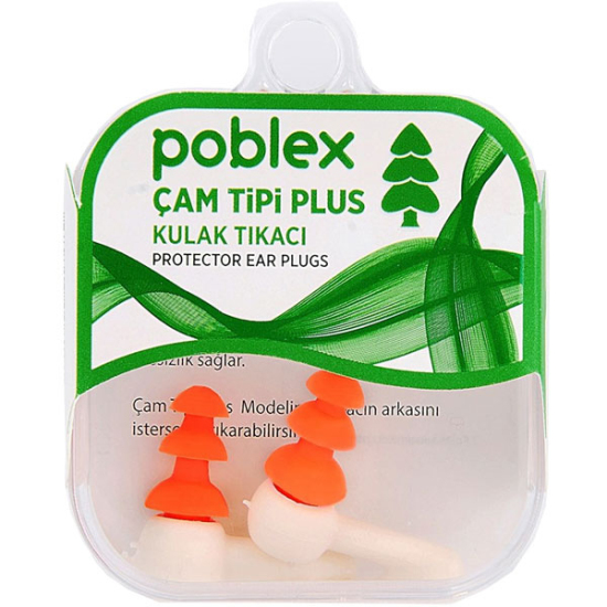 Poblex Çam Tipi Plus Kulak Tıkacı Medium - 1