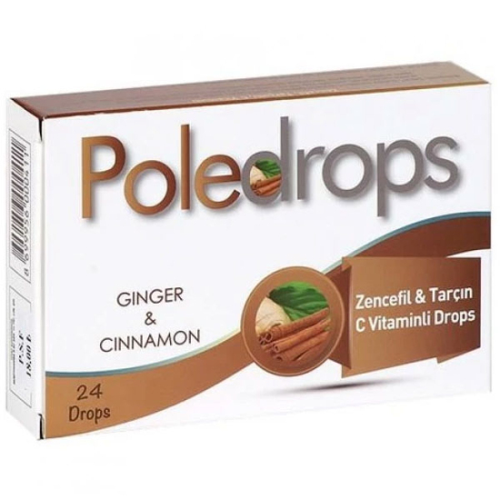 Poledrops Zencefil ve Tarçın Pastil 24 Adet - 1