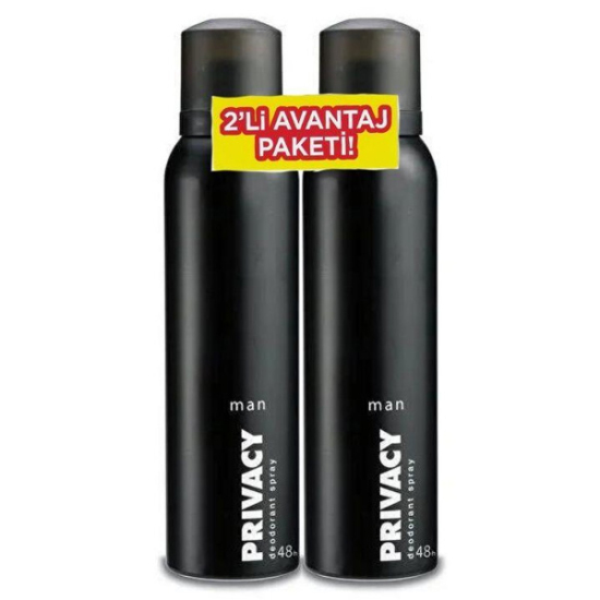 Privacy Deodorant Erkek 150 ml 2 li - 1