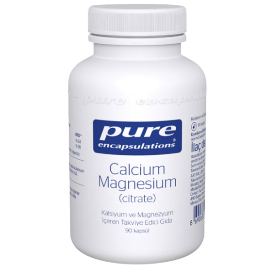 Pure Encapsulations Calcium Magnesium Citrate Aromasız 90 Kapsül - 1