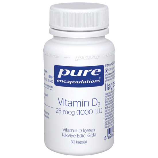 Pure Encapsulations Vitamin D3 25 mcg 1000 IU 30 Kapsül - 1