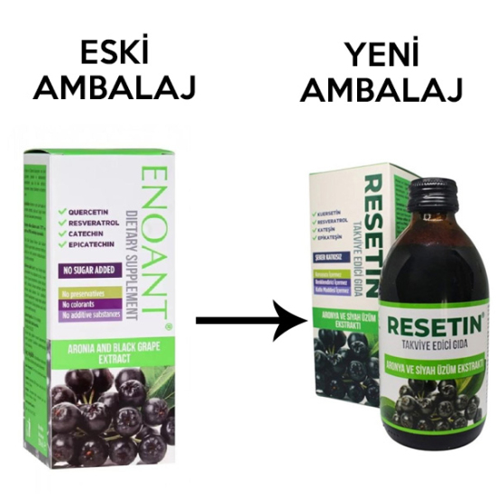 Resetin Aronya ve Siyah Üzüm Ekstraktı 250 ml - 2