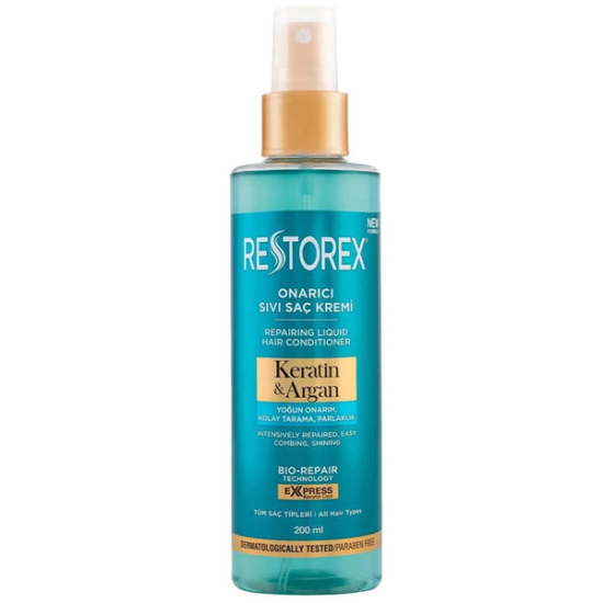 Restorex Keratin Argan İçerikli Onarıcı Sıvı Saç Kremi 200 ml - 1