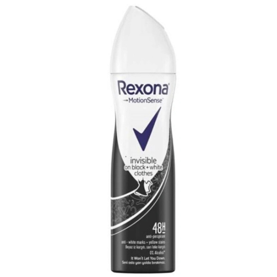 Rexona Invisible Black White Sprey Deodorant 150 ml - 1