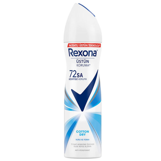 Rexona Kadın Sprey Deodorant Cotton Dry Antiperspirant 150 ml - 1