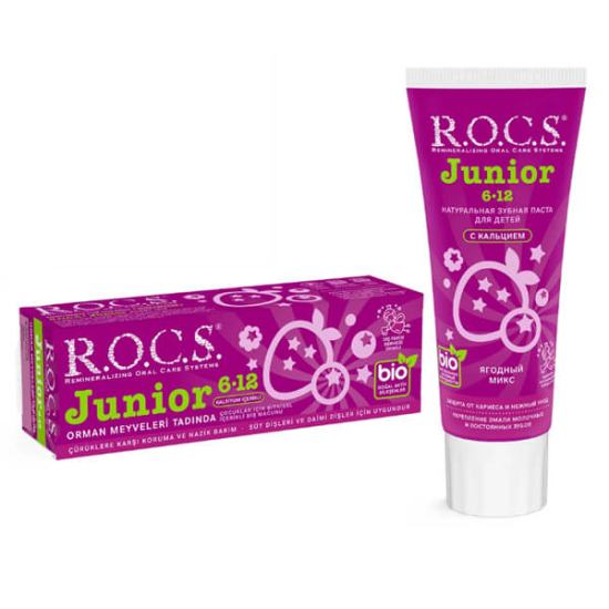 Rocs Junior 6-12 Yaş Diş Macunu Orman Meyveli 60 ML - 1