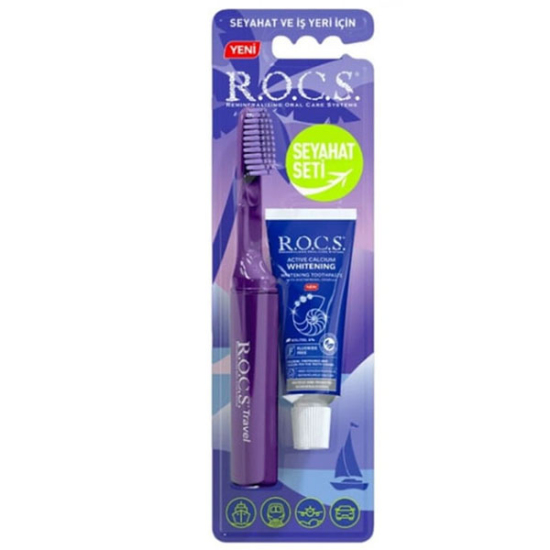 Rocs Travel Set - Diş Fırçası + Whitening Macun 20 ml - 1