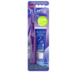 Rocs Travel Set - Diş Fırçası + Whitening Macun 20 ml - Rocs