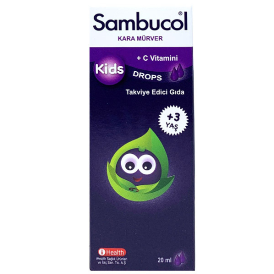 Sambucol Kids Drops 20 ml Çocuklar İçin Takviye Edici Gıda - 1