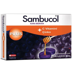 Sambucol Plus Kara Mürver Ekstresi 20 Pastil - Sambucol