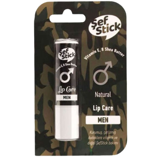 Şef Stick Lip Care Natural Men - 1