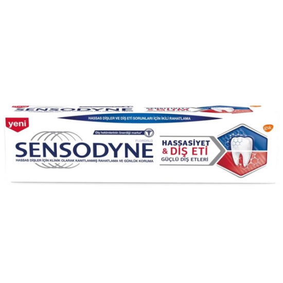 Sensodyne Diş Macunu Hassasiyet Diş Eti Beyazlatıcı Mint 75 ml - 1