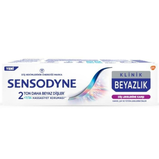 Sensodyne Klinik Beyazlık Diş Lekelerine Karşı Diş Macunu 75 ml - 1